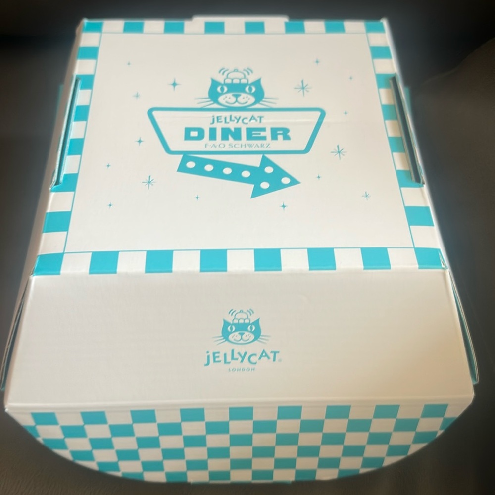 Jellycat Diner Bag and Box Packaging F.A.O Schwartz